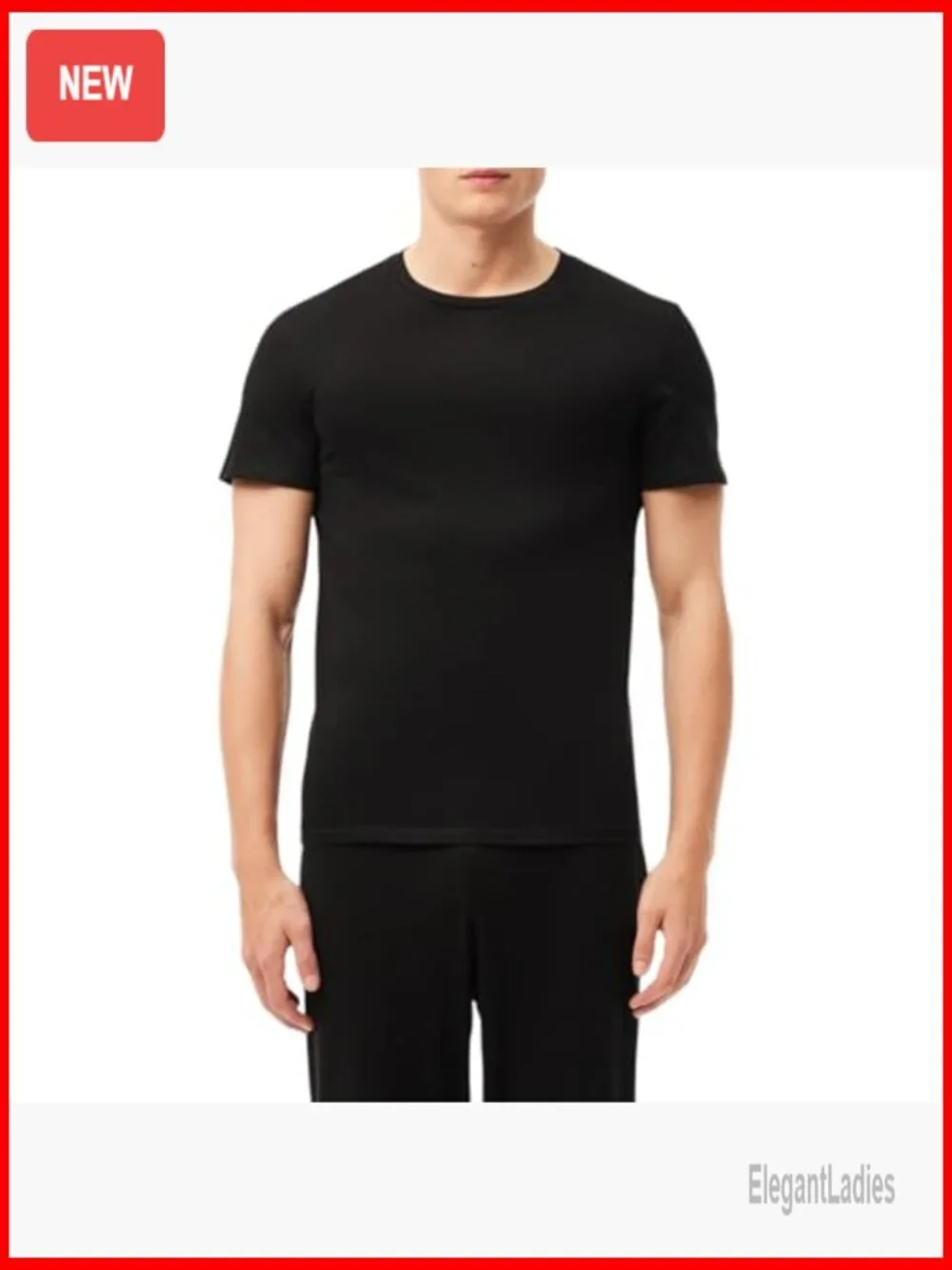 Men's Slim Fit Cotton Crew Neck Undershirt 3-Pack for Layering